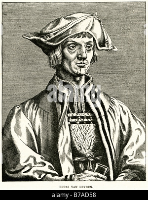 Lucas van leyden Lucas van Leyden (Leida, 1494 - Agosto 8, 1533 in Leiden), denominata anche sia Lucas Hugensz o Lucas Jacobsz, w Foto Stock