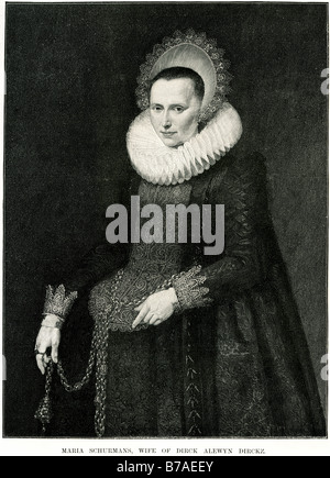 Dirck alewyn dirckz Anna Maria van Schurman (5 novembre 1607 al 4 Maggio/14 maggio 1678) era un German-Dutch poeta e letterato. Ella era Foto Stock