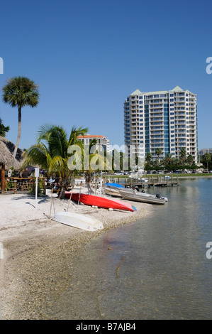 Sarasota Florida USA vista di questo golfo Coast City e la Bayfront area di sviluppo Foto Stock