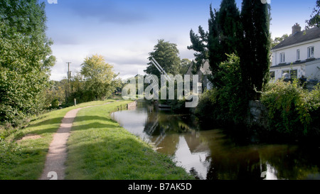 Monmouthshire e brecon canal Parco Nazionale di Brecon Beacons powys wales uk Foto Stock