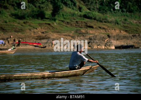 Fiume Mekong, Laos Foto Stock