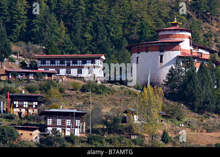 Ta Dzong, Museo Nazionale, Paro, Bhutan, Asia Foto Stock