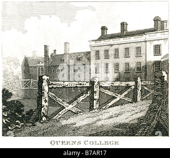 Queens College del Queens' College è un costituente college della University of Cambridge. Per la prima volta è stata fondata nel 1448 da Margaret Foto Stock