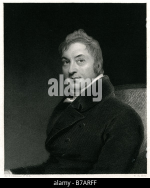 B. Edward Jenner, FRS (18 maggio 1749 - 26 gennaio 1823) era uno scienziato inglese che ha studiato il suo ambiente naturale in Berkel Foto Stock