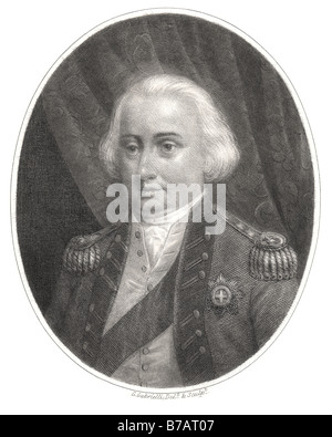 Charles Cornwallis primo marchese Cornwallis 31 Dicembre 1738 - 5 ottobre 1805 ufficiale dell'esercito britannico e amministratore coloniale Foto Stock