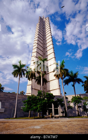 Plaza de la Revolucion Tower Havana, Cuba Foto Stock