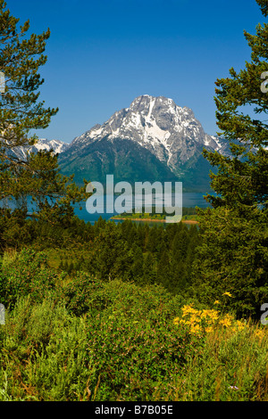 Grand Teton Mountains, Wyoming USA Foto Stock