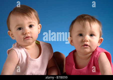 Gemelli del bambino Foto Stock