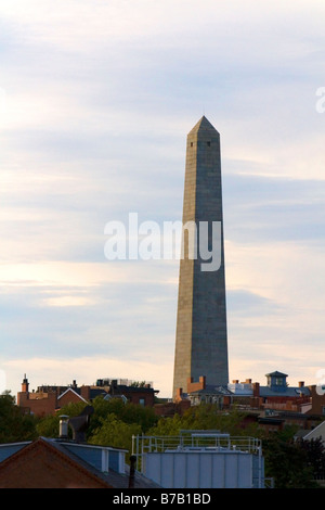 Monumento di Bunker Hill in Charlestown Boston Massachusetts, STATI UNITI D'AMERICA Foto Stock