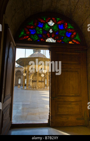 Moschea di Mohammed Ali nella Cittadella del Cairo in Egitto Foto Stock