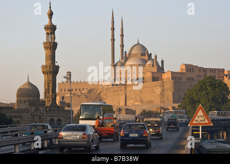 Moschea di Mohammed Ali nella Cittadella del Cairo in Egitto Foto Stock