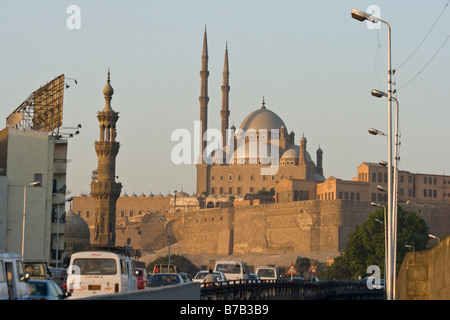 Moschea di Mohammed Ali nella Cittadella del Cairo in Egitto Foto Stock