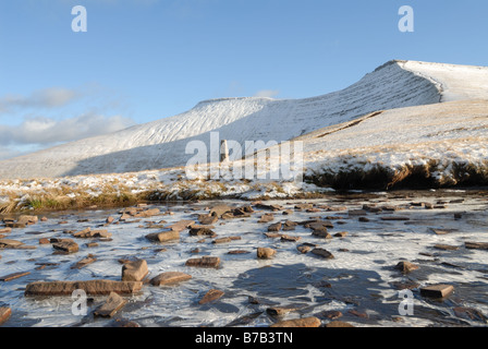 L'inverno in Brecon Beacons del Galles Foto Stock