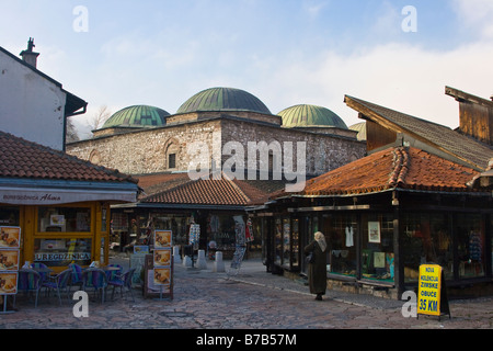 Ottoman Bedestan Bazaar coperto a Sarajevo in Bosnia Foto Stock