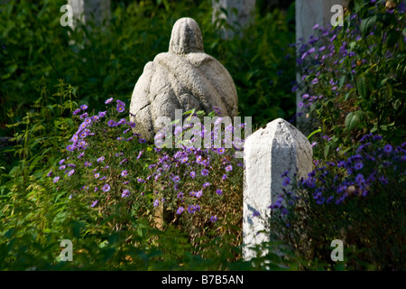 Cimitero islamico presso la Moschea degli imperatori a Sarajevo in Bosnia Foto Stock