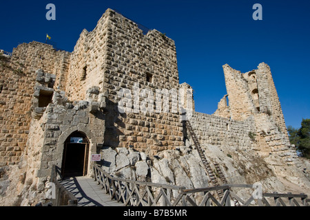 Il castello di Ajloun in Giordania Foto Stock