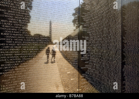 Vietnam Veterans Memorial, Washington D.C., USA Foto Stock