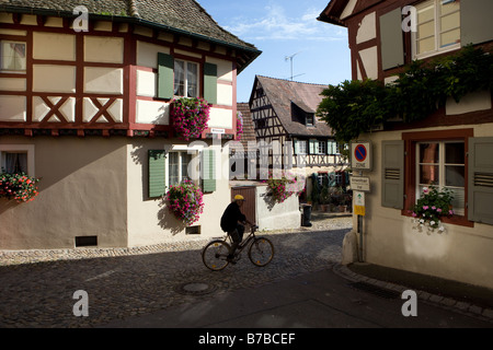 Il centro storico di Burkheim Foto Stock