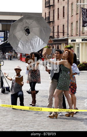 Photo Shoot, New York City, Stati Uniti d'America Foto Stock