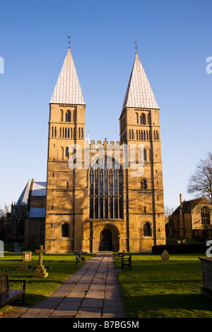 Southwell Minster Parish Church of the Virgin Mary, Southwell, Nottinghamshire, Inghilterra Foto Stock