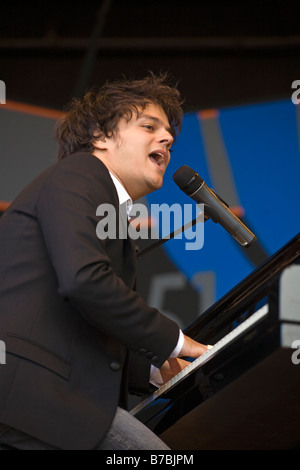 Cantante britannico song writer e il pianista JAMIE CULLUM esegue al cinquantunesimo MONTEREY JAZZ FESTIVAL Monterey in California Foto Stock