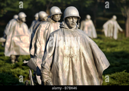 Memoriale dei Veterani di Guerra coreana, Washington D.C., USA Foto Stock