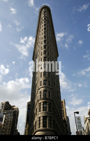 Flatiron Building di New York City, Stati Uniti d'America Foto Stock
