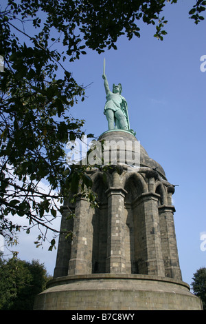 Memorial Hermann al castello Grote nella foresta di Teutoburgo nei pressi di Detmo Foto Stock