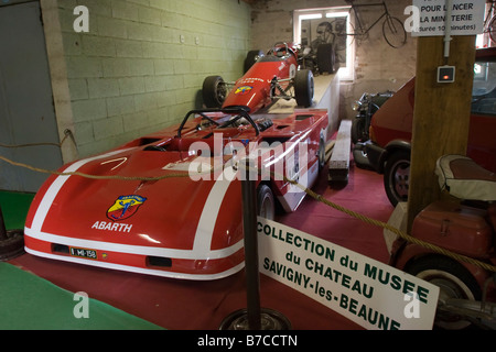 Musee Château de Savigny-lès-Beaune, Cote d'Or Francia. Collezione di Abarth auto sportive Foto Stock