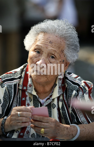 Columbus Park, Chinatown, New York City, Stati Uniti d'America Foto Stock