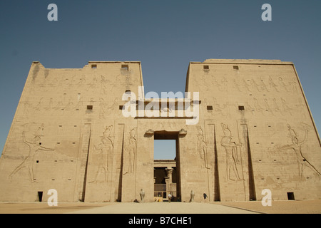 Tempio di Horus.Luxor,l'Egitto. Foto Stock