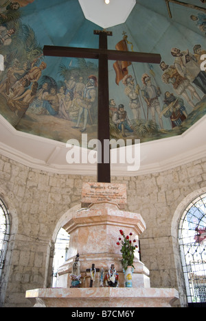 La Croce di Magellano, Piazza del Municipio, Cebu City Cebu, Visayas, Filippine Foto Stock