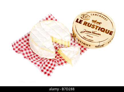 Formaggio Camembert IN UNA SCATOLA DI LEGNO Foto Stock