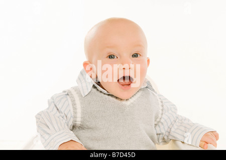 Un ritratto di un bambino. Foto Stock