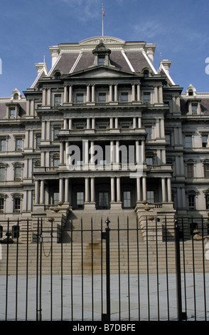 Washington, DC. La Eisenhower, precedentemente noto come vecchio, Ufficio esecutivo edificio. Foto Stock