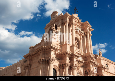 Cattedrale di Siracusa e Ortigia, Siracusa, Sicilia Foto Stock