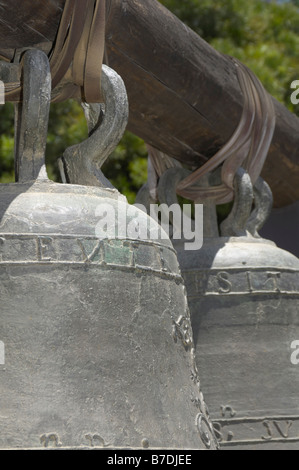 La missione di campane di San Juan Capistrano in California Foto Stock