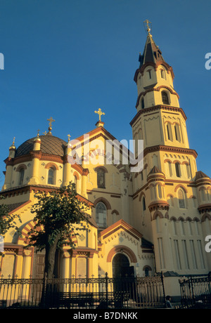 La Chiesa Ortodossa di San Nicola, in Vilnius Lituania Foto Stock