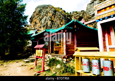 Bella Tuvhon ( Tuvhken ) monastero in Mongolia centrale. Foto Stock