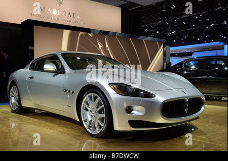 2009 Maserati GranTurismo al North American International Auto Show di Detroit Michigan STATI UNITI Foto Stock