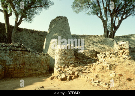 Grande Zimbabwe rovine Foto Stock