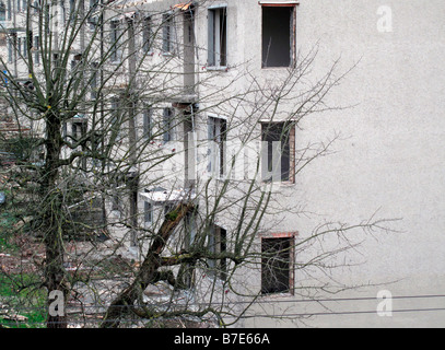 La demolizione di vecchi caseggiati città di Zurigo del cantone di Zurigo Svizzera Foto Stock