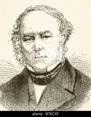 Sir Rowland Hill, 1795-1879. Riformatore del servizio postale britannico Foto Stock