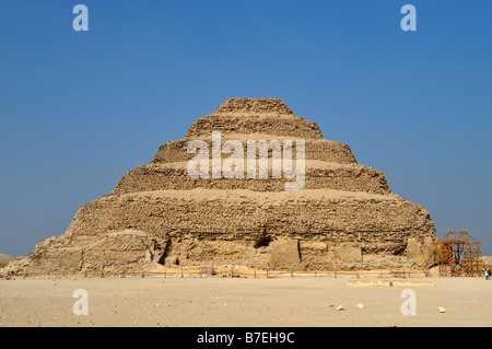 La fase piramide Saqqara Egitto 31799 081109 Foto Stock