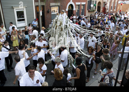 San Antonio festa, Little Italy, Boston, Massachusetts, STATI UNITI D'AMERICA Foto Stock