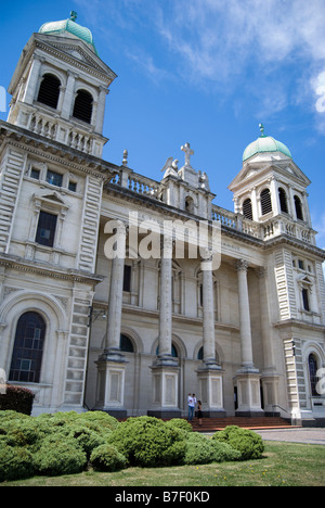 Cattedrale del Santissimo Sacramento prima del terremoto, Barbadoes Street, Christchurch, Canterbury, Nuova Zelanda Foto Stock