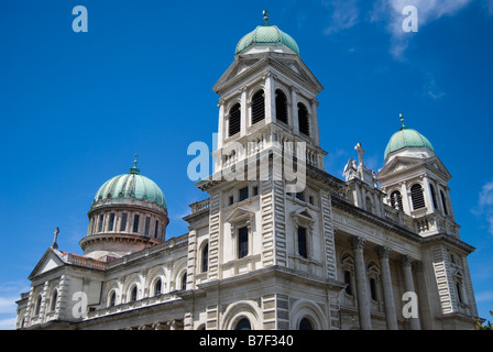 Cattedrale del Santissimo Sacramento prima del terremoto, Barbadoes Street, Christchurch, Canterbury, Nuova Zelanda Foto Stock