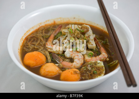 Hokkien hae mee (Hokkien Noodles gamberi) Foto Stock