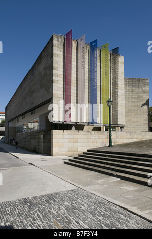 Centro Gallego de Arte Contemporaneo (CGAC) a Santiago de Compostela in Spagna. Di Alvaro Siza Vieira Foto Stock