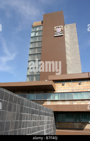 Rectory edificio della UNAM di Città del Messico Foto Stock